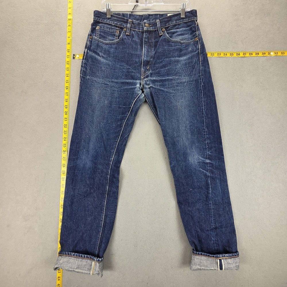 OrSlow Jeans Mens 30x30 Blue Selvedge 107 Whiskers Honeycomb Made in Japan